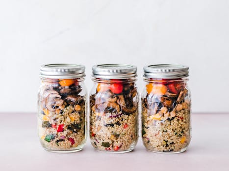 colorful meal prep in containers