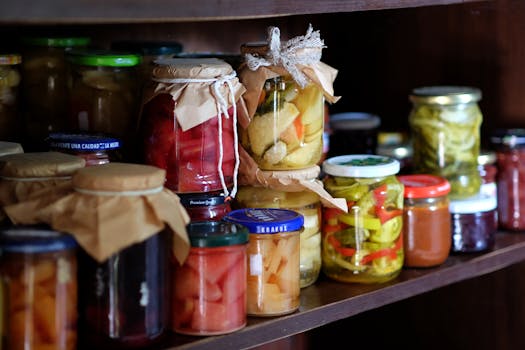 image of mason jars filled with fermented vegetables