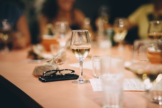 tasting chocolate at a dinner party